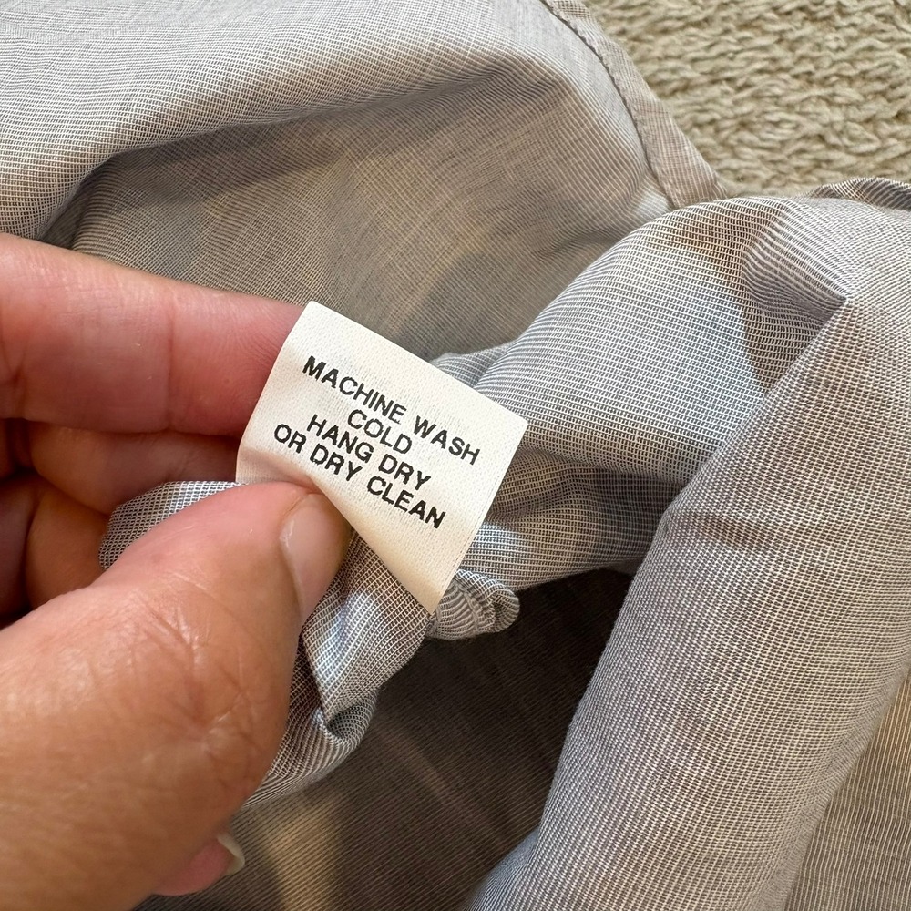 Blade + Blue Mens Short Sleeve Button Down Shirt Grey Micro Check Large SF USA - Picture 11 of 11